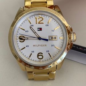 Brand New Tommy Hilfiger gold Men watch with Box and warranty